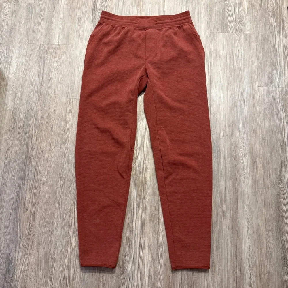 Lululemon Mens Small Gridliner Fleece Jogger Red